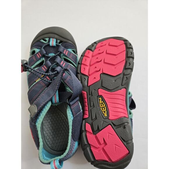 Keen Newport Waterproof Outdoor Hiking Teal Pink Sandals Shoes Kids Size 4/EU 36 - Picture 7 of 13